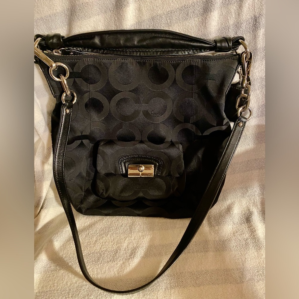 Coach- ‘Kristin’ Bag - Leather & Sateen